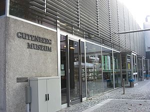 Außenansicht des Gutenberg Museums Mainz 
